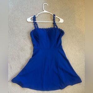 City Triangles Royal Blue Floral Dress